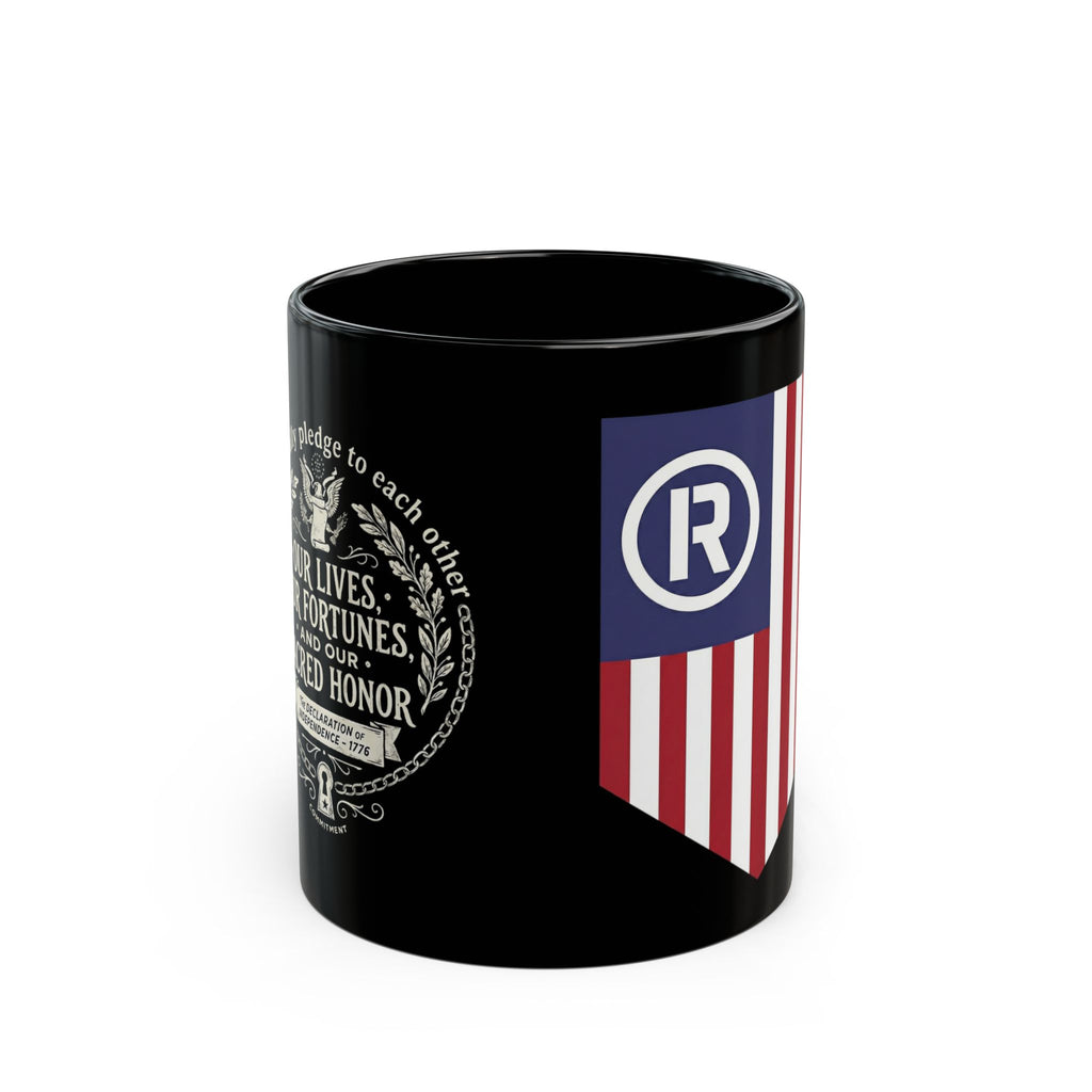 Our Pledge Mug | Black Ceramic Coffee Mug