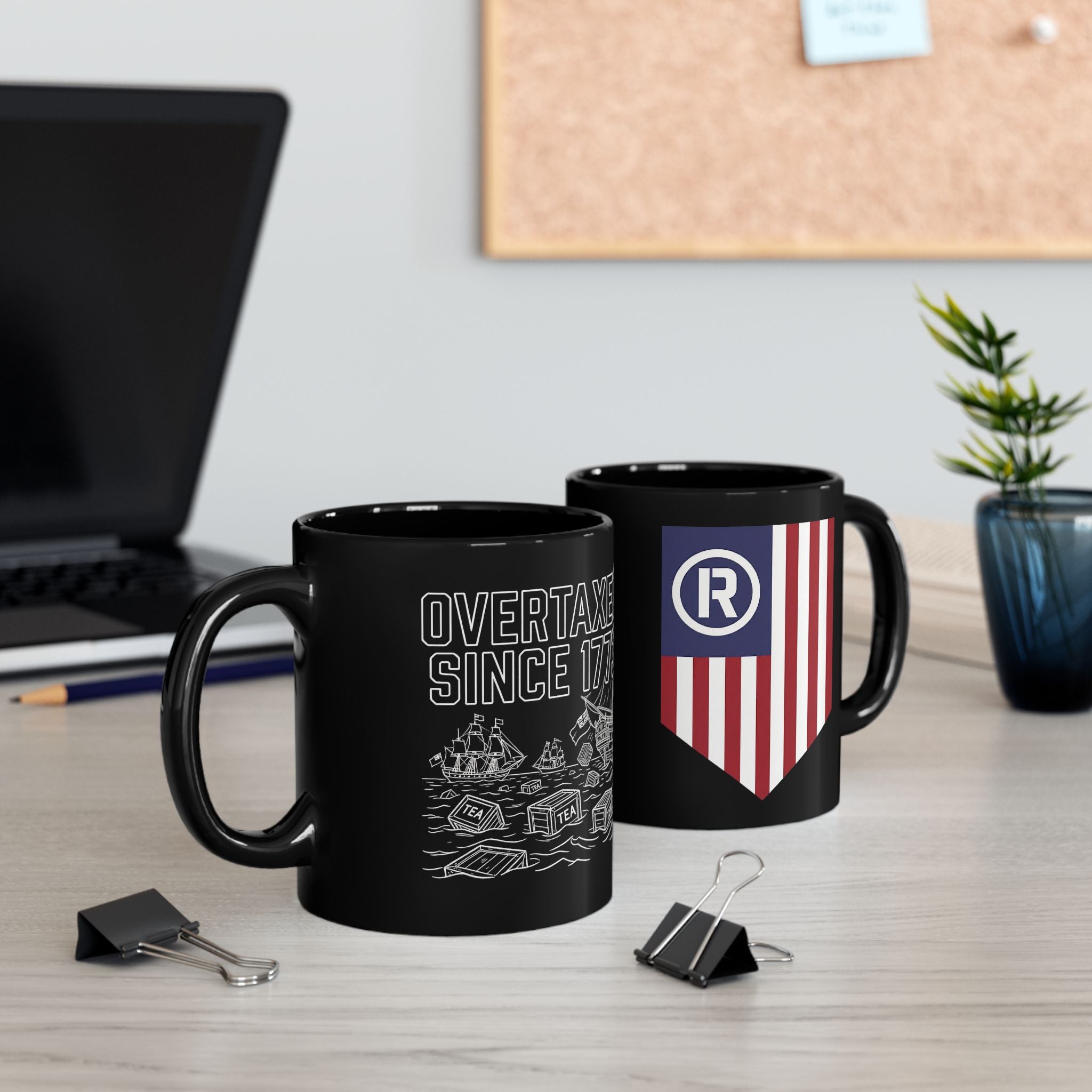 Boston Tea Part - Overtaxed Mug | Black 11oz or 15oz