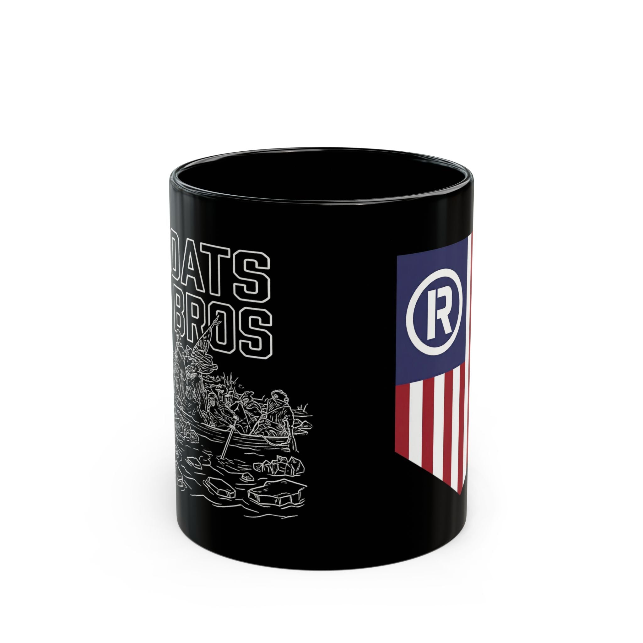 Boats & Bros Mug | Black Ceramic Coffee Cup