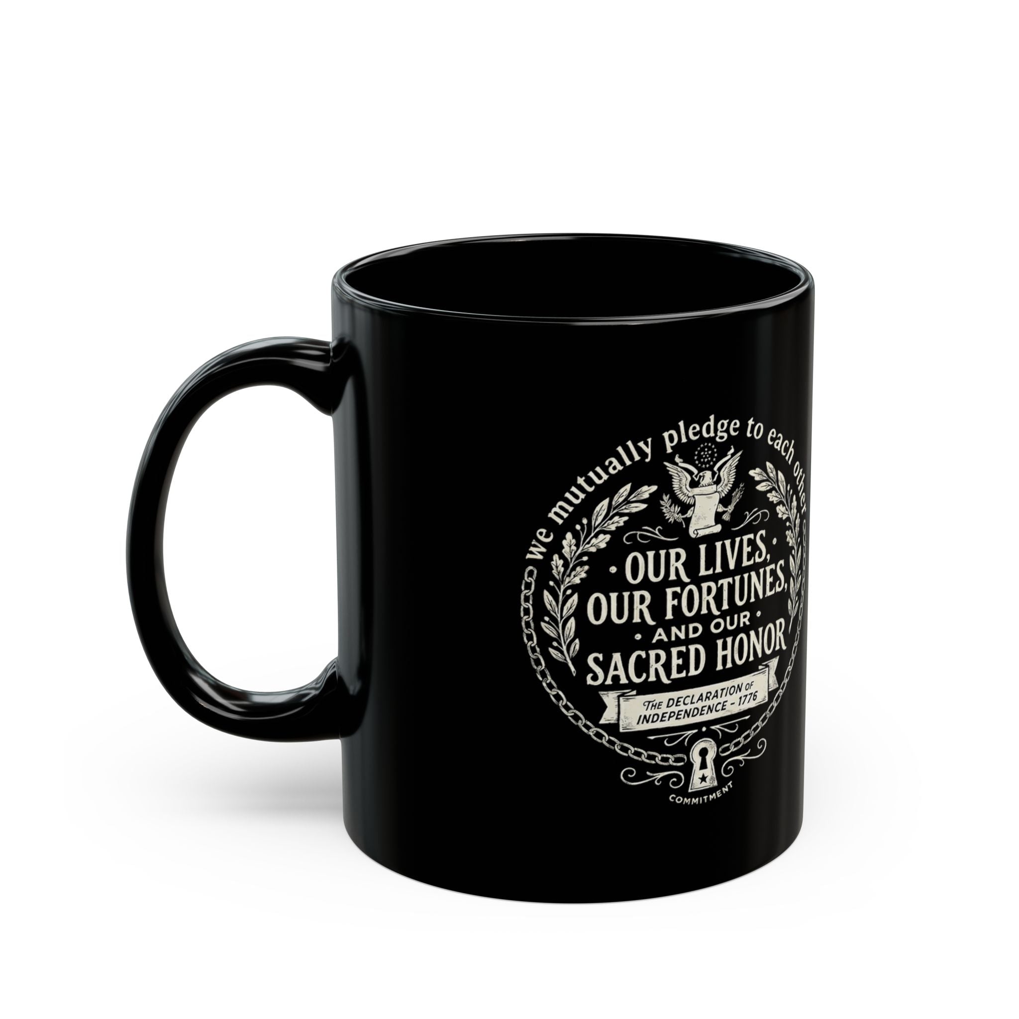Our Pledge Mug | Black Ceramic Coffee Mug