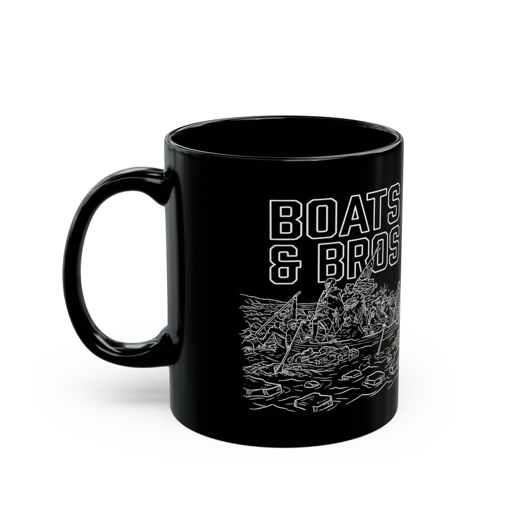 Boats & Bros Mug | Black Ceramic Coffee Cup
